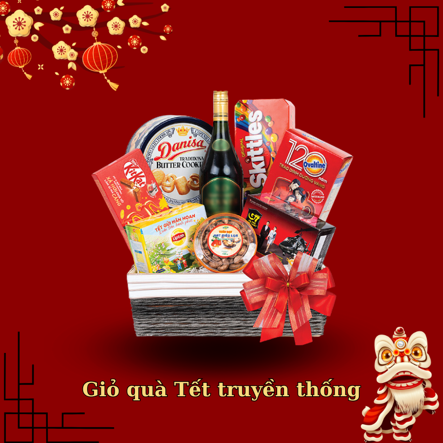 Giỏ quà Tết truyền thống