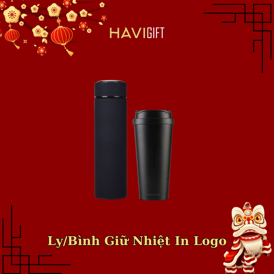 LyBình Giữ Nhiệt In Logo