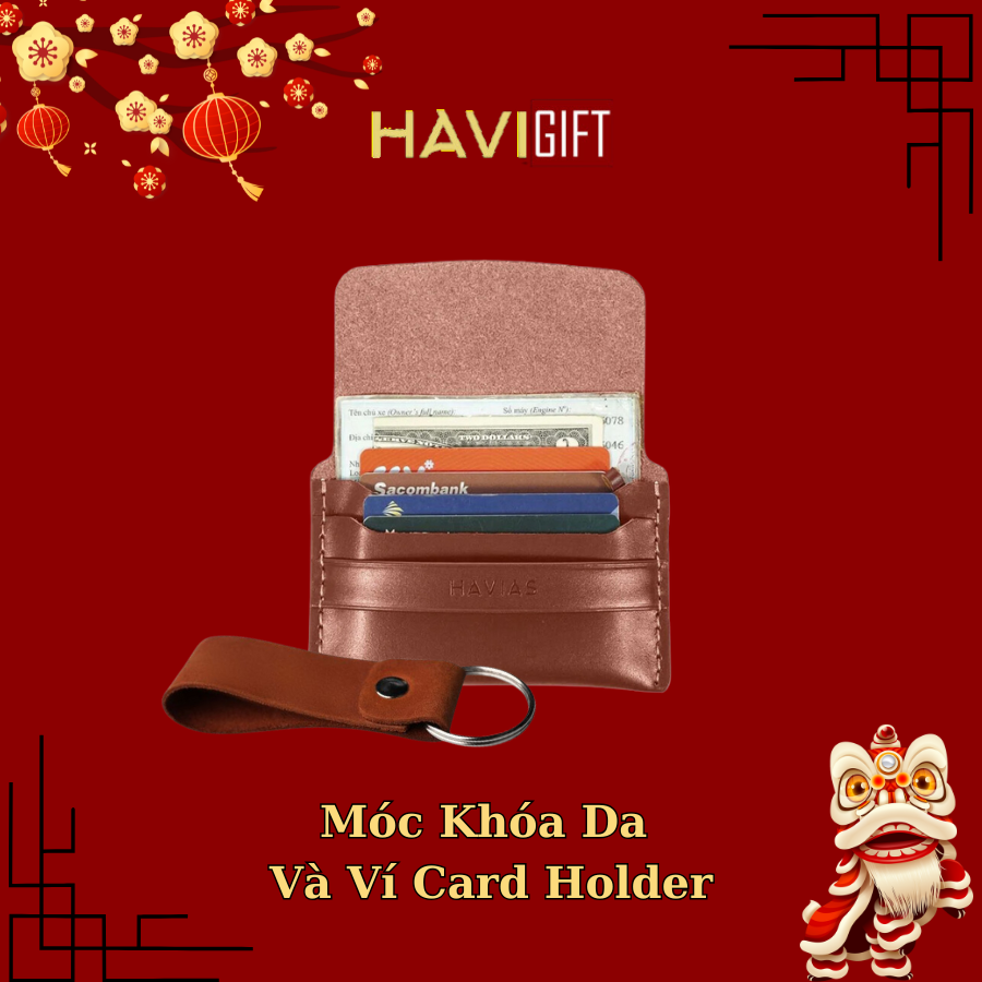 Móc Khóa Da Và Ví Card Holder