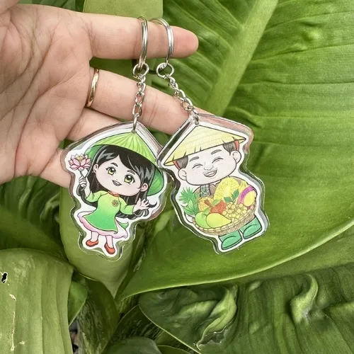 in logo móc khóa nhựa dẻo