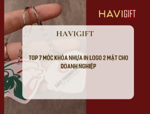 móc khóa nhựa in logo 2 mặt