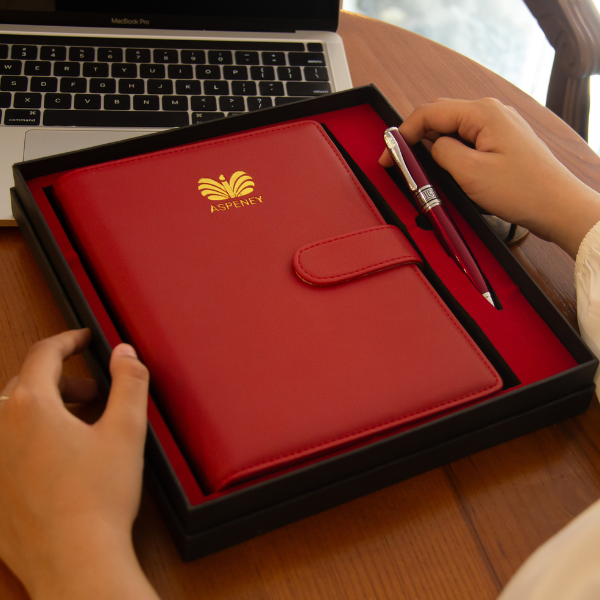 Hộp quà set sổ bút HAVIGIFT với kiểu dáng sang trọng và hiện đại